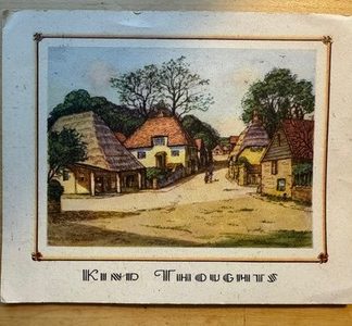 Christmas Card - Happy New Year - Greeting Card - Vintage English or UK Themed
