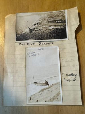 Photo - 4 Photographs - Exmouth Sidmouth Devon England UK Port Royal Beach Boat