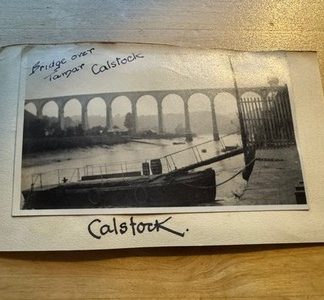 Photo - 2 Photographs Calstock Viaduct Bridge Cornwall Sidmouth Devon 1910s-30s