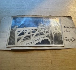 Photo - 2 Photographs - Alma Bridge Sidmouth Devon & Calstock Cornwall 20s/30s