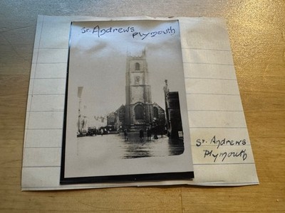 Photo - 2 Photographs - St Andrew's Church Plymouth & Poss Lifton Devon 20s/30s