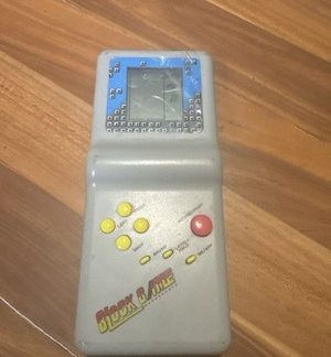 Block Game LCD Handheld Computer Game Device Used - Retro Tetris style game toy