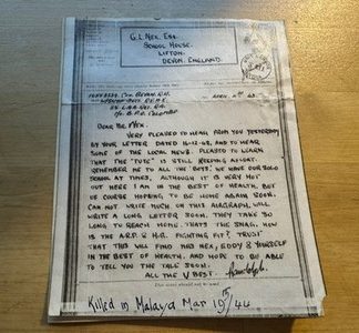 Ephemera - Copy of a Letter Sent to Mr Nex at Lifton School House Devon 1943 UK