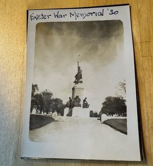 Photo - 1 Photograph Exeter War Memorial Devon England 1930 WW1 Britain UK GB