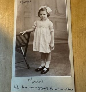 Photo - 1 Photograph Small Girl in Possibly Lifton and Devon Areas England UK GB