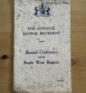 Ephemera - National Savings Movement South West Region Programme Lifton Bristol