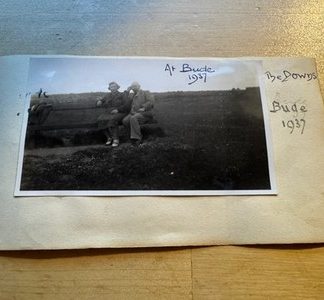 Photo - 2 Photographs - Bude Cornwall & Milton Abbas Dorset England UK 1933-1937