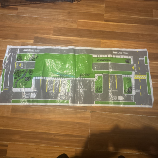Matchbox Super Spin Car Wash Playmat - 1985 Model Toy Motor Car - Game MAT ONLY