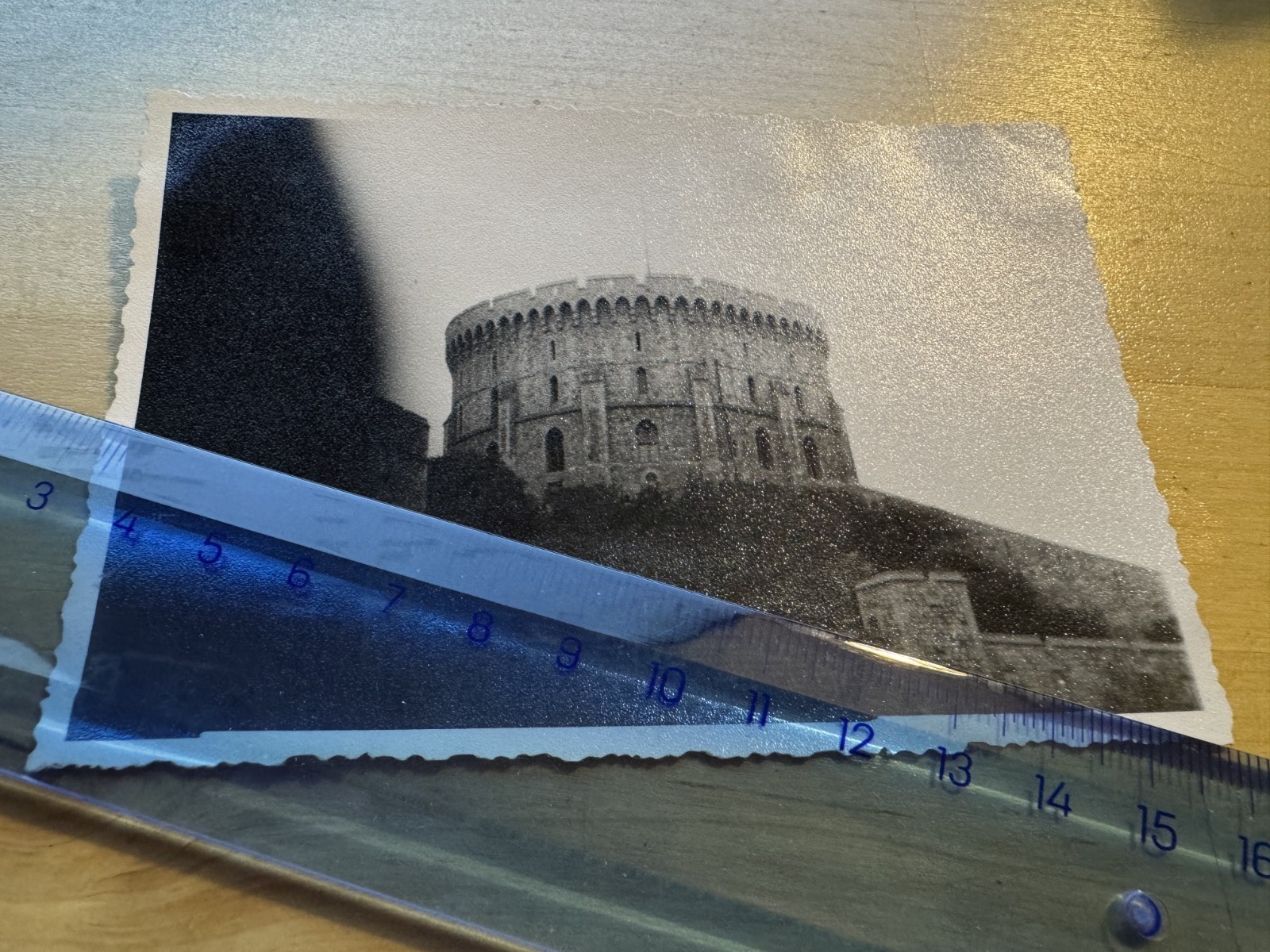 Photo - Windsor Castle Round Tower - c1940s - Berkshire England Britain UK GB
