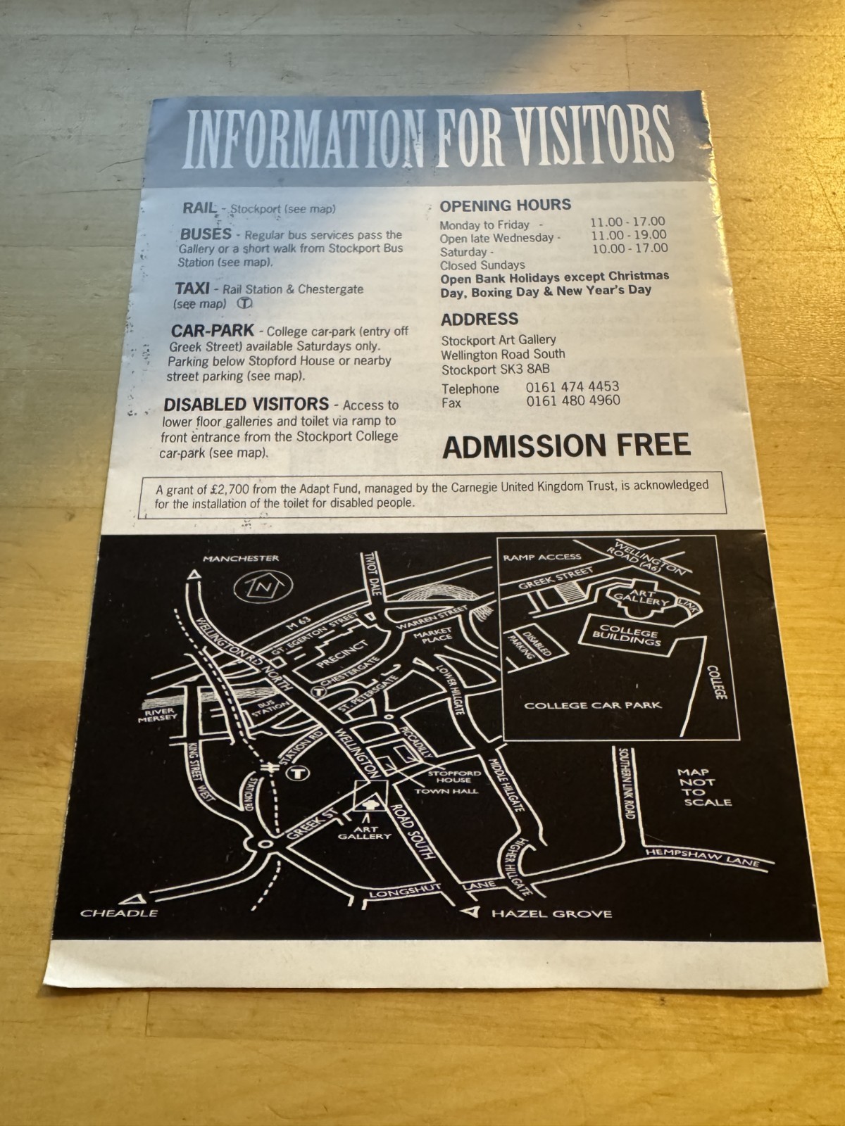 Ephemera - Stockport Art Gallery Exhibitions & Workshops 1995 Booklet England UK - Image 3