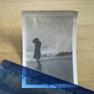 Photo - Rough Sea Giant Wave at or near Minehead Beach or Coast - 1953 Somerset
