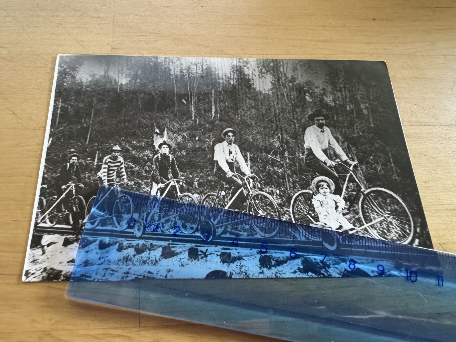 Photo - USA 1895 Safety Bicycles Somewhere in United States of America Reprod