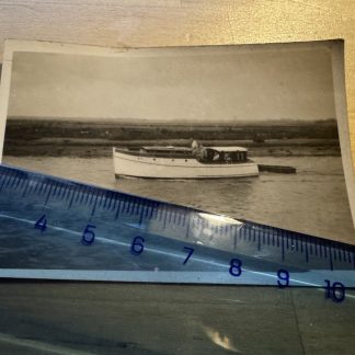 Photo - On The Norfolk Broads Great Yarmouth Boat - c1930s - Norfolk England UK