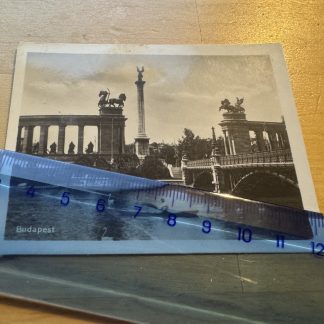Photo - Budapest Monument - c1940s - Hungary Architecture Scenic View History