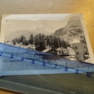 Photo - The Matterhorn Zermatt - c1940s - Canton of Valais Switzerland Scenic