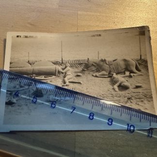 Photo - Sand Artist Great Yarmouth Beach - c1930s - Norfolk England Britain UK