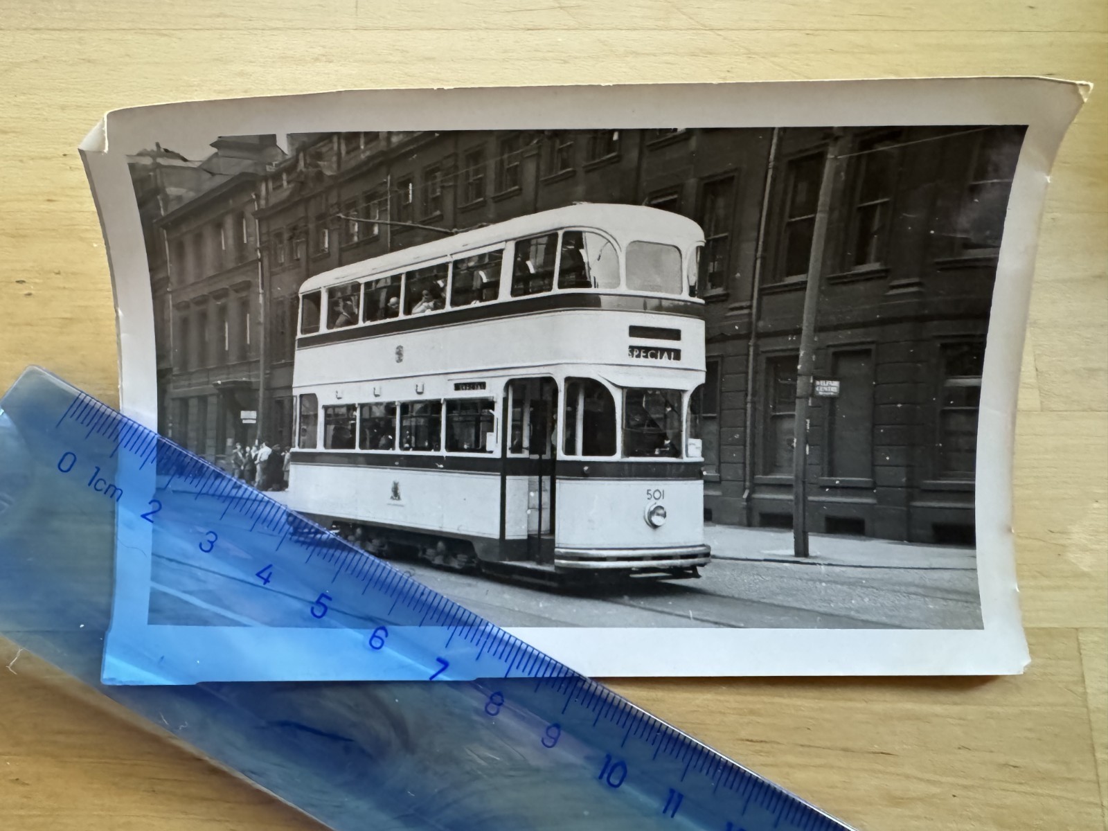 Photo - Sheffield Tram - c1950s - Yorkshire England Britain UK GB Transport