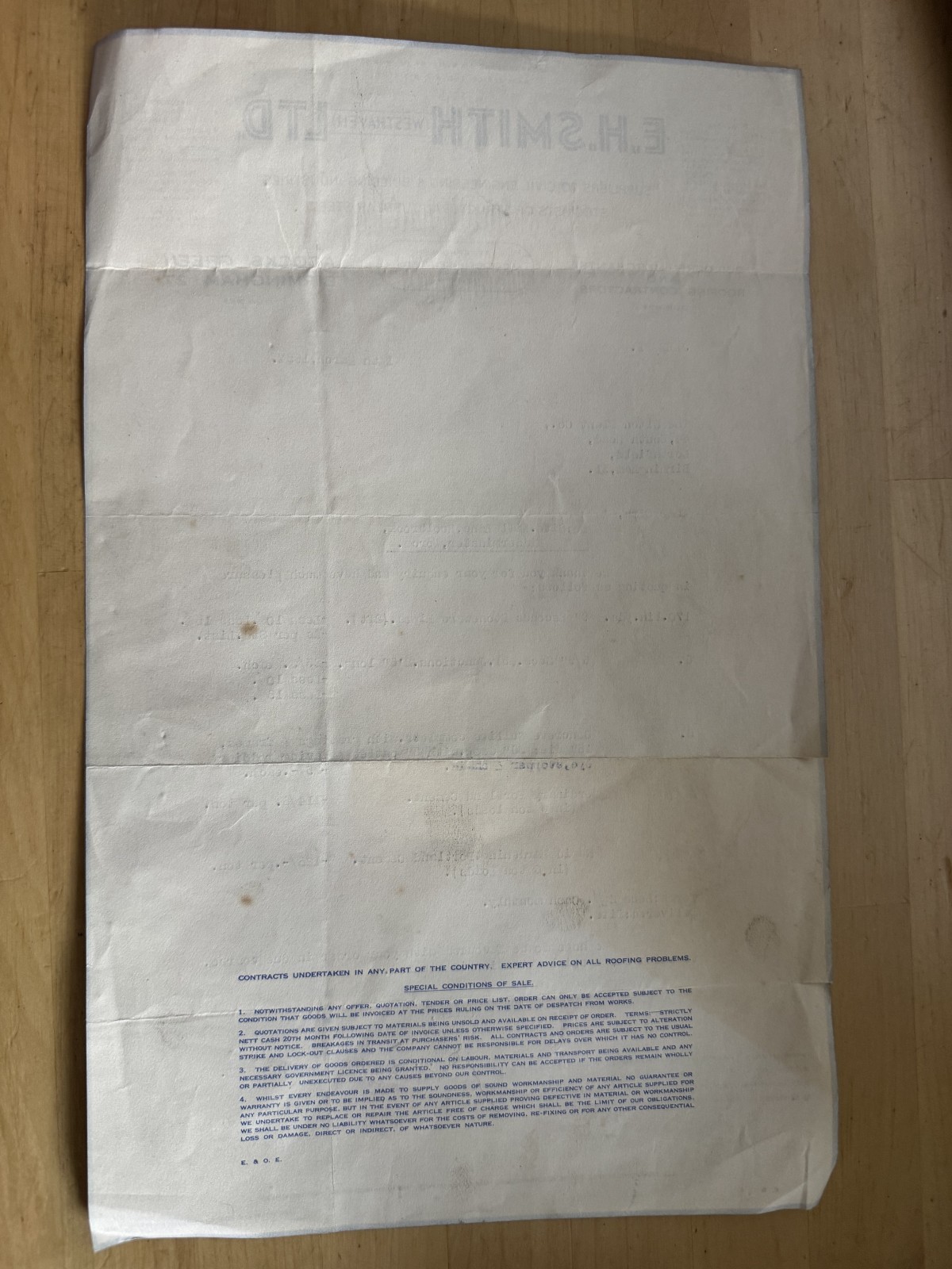 Ephemera - E. H. Smith Westhaven Ltd Acocks Green Birmingham 1957 West Midlands - Image 2