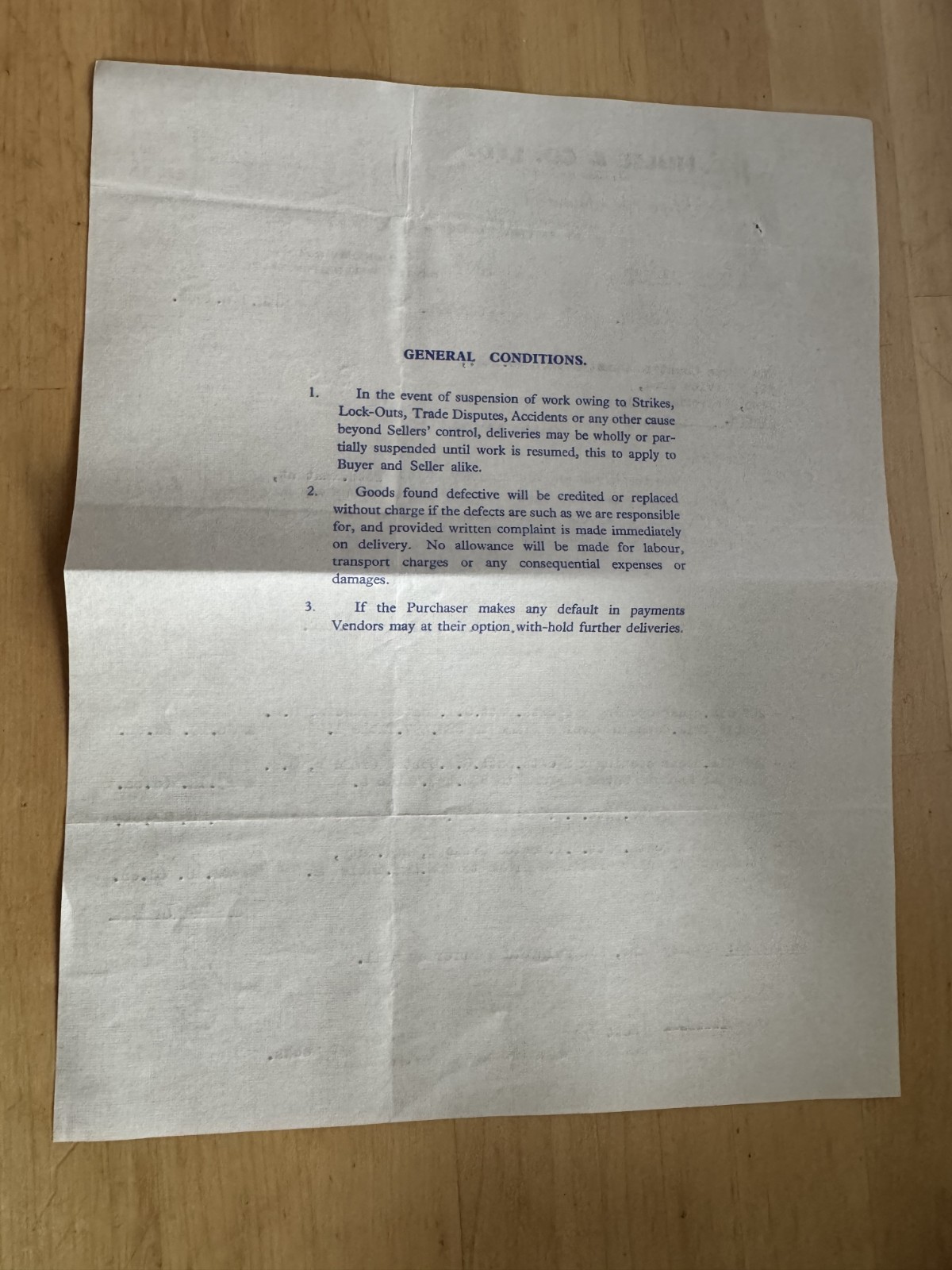 Ephemera - J.C. Hulse & Co Grey Ironfounders Dawley Wellington Shropshire 1961 - Image 2