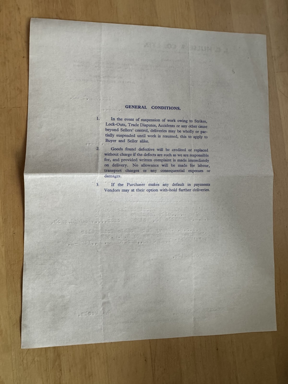 Ephemera - J.C. Hulse & Co Grey Ironfounders Dawley Wellington Shropshire 1960 - Image 2