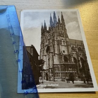 Photo - Canterbury Cathedral - c1940s - Kent England Britain UK GB Church Street
