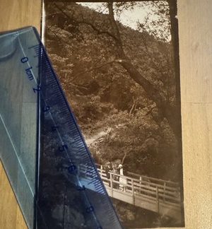 Photo - Snow Falls Bridge Ingleton - 1925 - Yorkshire England Britain UK History