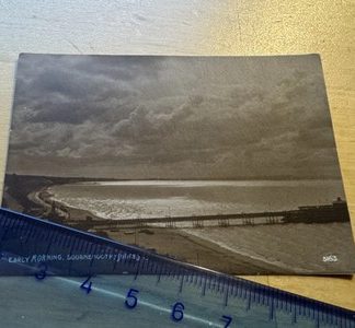 Photo - Early Morning Bournemouth - Early 20th Century - Dorset England UK Old