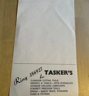 Ephemera - Taskers Engineering Roman Ridge Road Sheffield Letterhead c1990s