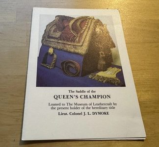 Ephemera - Queen's Champion Saddle Museum of Leathercraft Information Card 1990s