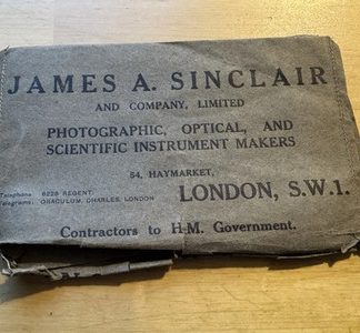 Ephemera - James Sinclair Co Haymarket London Antique Photograph Sleeve c1920s