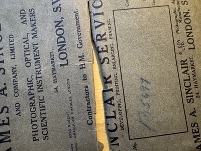 Ephemera - James Sinclair Co Haymarket London Antique Photograph Sleeve c1920s - Image 3
