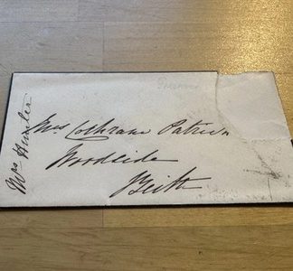 Ephemera - West Kilbride Beith Ayrshire Antique Postal Letter Envelope 1858