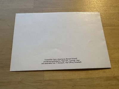 Ephemera - Tettenhall Wolverhampton B&W Houses Sketch Greeting Card c1990s - Image 3