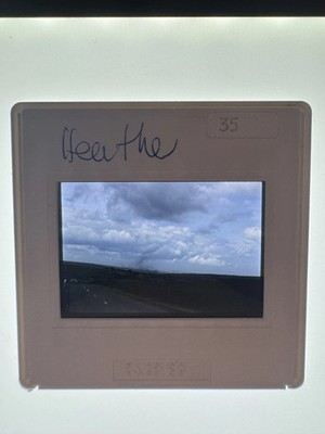 Slide - Heather Moorland Road - c1980s - Yorkshire England UK GB History View